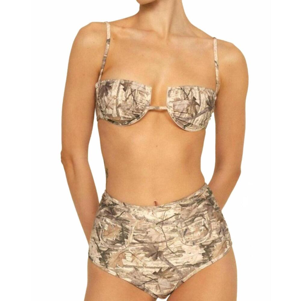 NEW MONTCE simonette underwire bikini top in camo